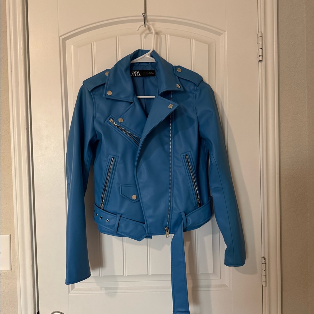 Zara Sky Blue Outerwear